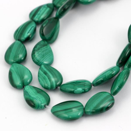 Malachit naturalny łezka 18x13mm II gat