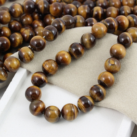 Tygrysie oko kula gładka 12mm