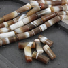 Agat pasiasty brązowy walec 20x8mm