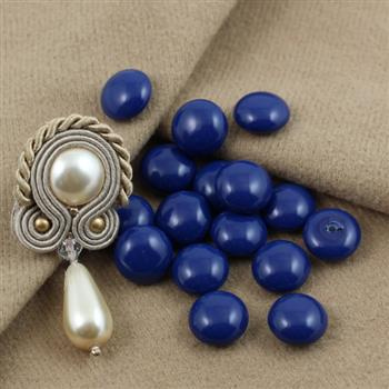 Preciosa Nacre Button-Semi Navy Blue 10mm [2szt]