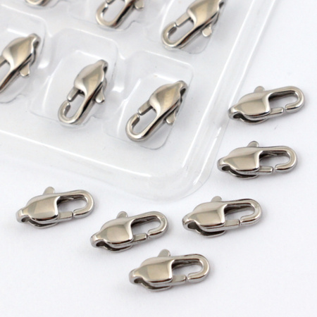 Zapięcie karabińczyk prostokątny stal szlachetna 11mm