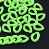 Akrylowe ogniwa do tworzenia łańcuszka zielone neon 18x13mm [50szt]
