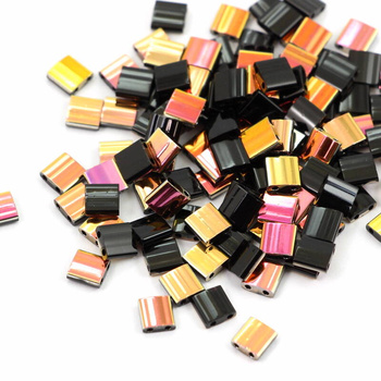 Miyuki Tila Beads 5x5x1,9mm Black Marea [30szt]