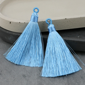 Chwost z pętelką błękitny 70 mm