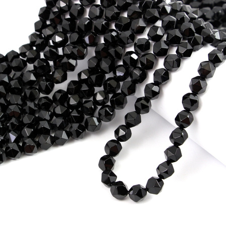 Onyks orzech kula fasetowana 8mm