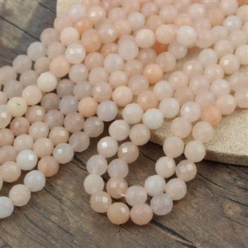 Awenturyn różowy kula fasetowana 8mm