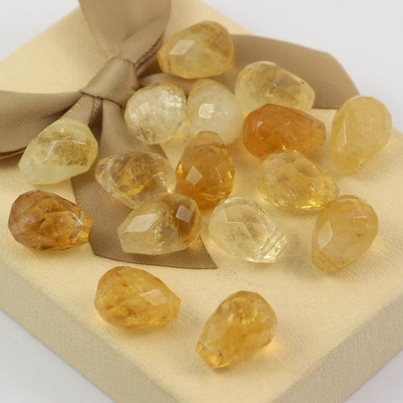 Cytryn kropla fasetowana 15x10mm