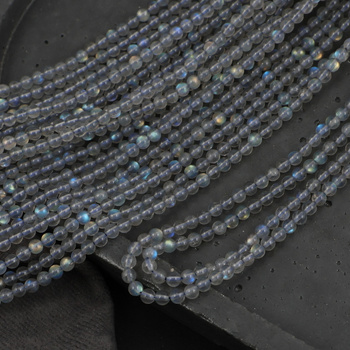 Labradoryt kula gładka 3mm [sznur 39cm]