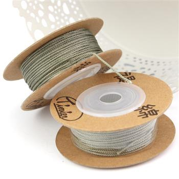 Sznurek nylonowy mundurowy zielony 1mm [szpula 18m]