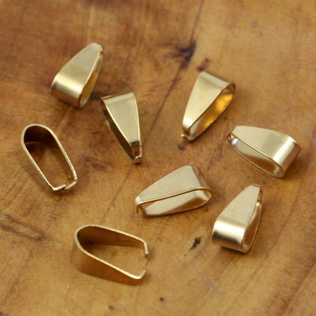 Krawatka stal szlachetna złota 10mm