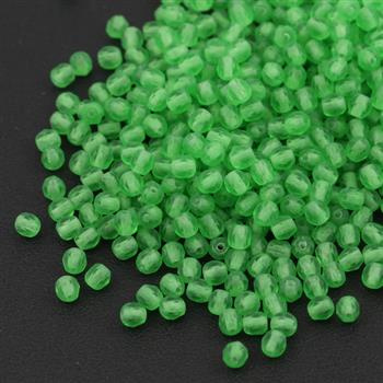 Fire Polish 3mm Chryzolite Matted [40szt]