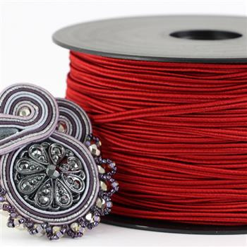 Sznurek sutasz acetat ITALY 2,5mm sangria [1metr]