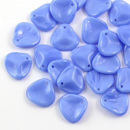 Rose Petals 14x13mm Ocean Blue