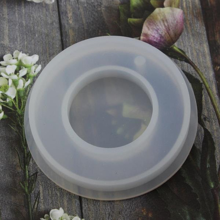 Forma silikonowa do odlewów z żywicy zawieszka obręcz 60mm