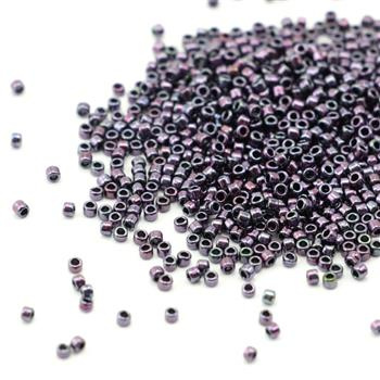 Toho Round 15/0 Metallic Amethyst Gun Metal [5g]