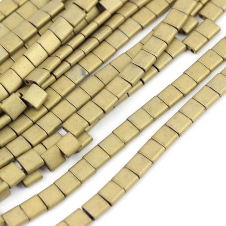 Hematyt mosiężny MAT tile 6mm