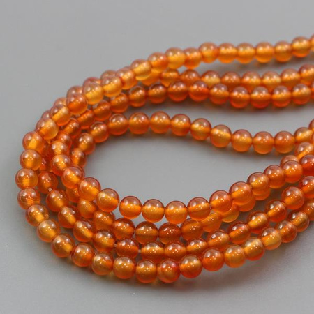 Agat brazylijski kula miodowa 6mm [4szt]