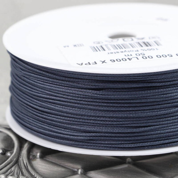 Sznurek pleciony poliestrowy grafitowy 0,8mm Pega [1metr]