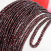 Granat kostka fasetowana 2mm [sznur 39cm]