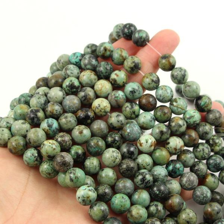 Turkus afrykański kula gładka 10mm