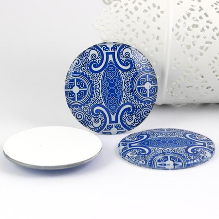 Kaboszon szklany z grafiką moneta 58mm