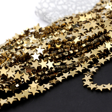 Hematyt złoty gwiazdka 8mm