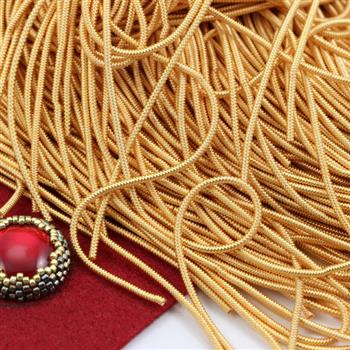 Bajorek do haftu miękki - ciepłe złoto fakturowany 1,7mm [ 4g ]