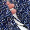 Lapis lazuli kostka fasetowana 3mm [sznur 38cm]