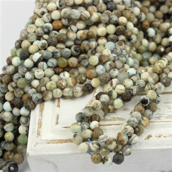 Larimar kula fasetowana 6mm