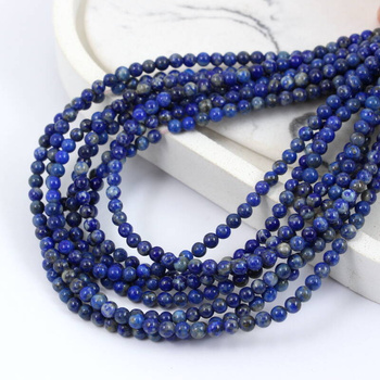 Lapis lazuli kula gładka 3mm [sznur 39cm]