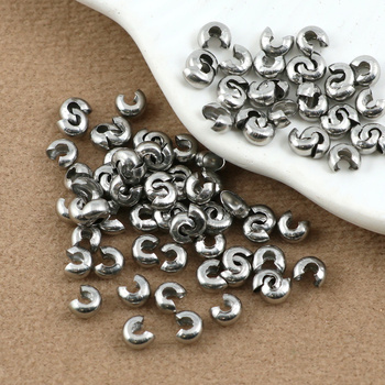 Osłony covery na zaciski stal szlachetna srebrna 4mm [10szt]