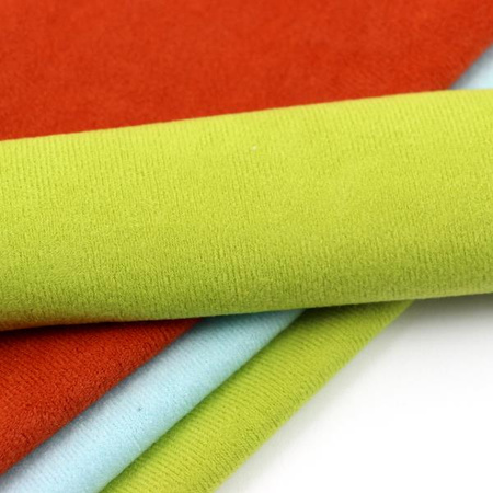 Welurowa dzianina do wykończeń kiwi 30x20cm