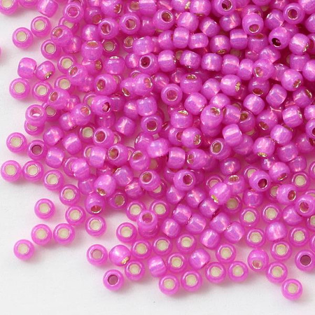 Toho Round 11/0 Silver-Lined Milky Hot Pink [10g]