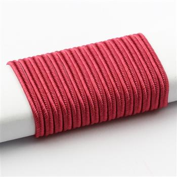 Sznurek sutasz wiskoza Pega 3mm truskawkowy [1 metr]