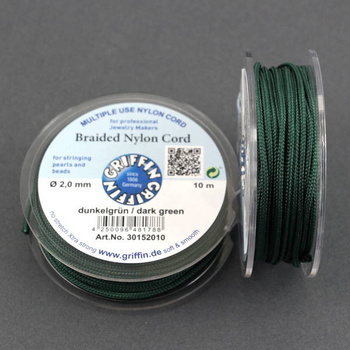 Griffin sznurek nylonowy ciemnozielony 2mm [1 szpula/10 m]
