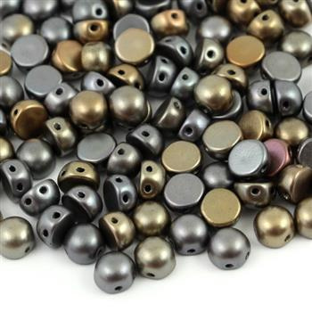 CzechMates Cabochon 6mm Zinc Iris [10szt]