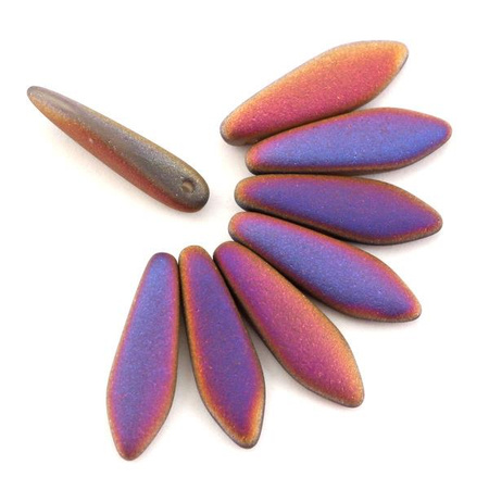 Dagger Crystal Sliperit Full Matted 5x16mm [6szt]