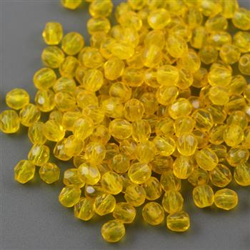 Fire Polish 4mm Amber [20szt]