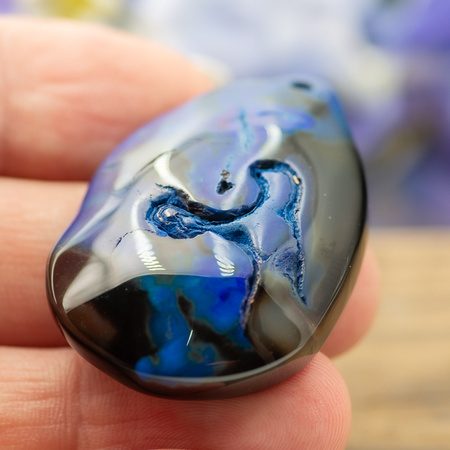 Zawieszka agat łezka 45x31mm