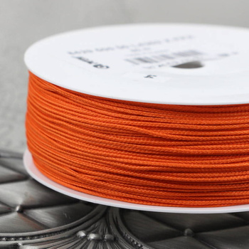 Sznurek pleciony poliestrowy pomarańczowy 0,8mm Pega [1metr]