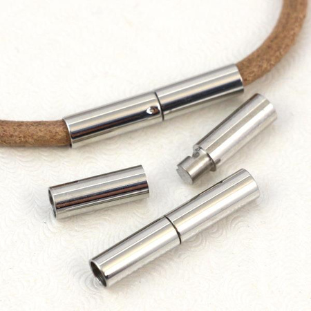 Zapięcie stal szlachetna do wklejania klik 3mm