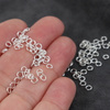 Ogniwo otwarte stal szlachetna posrebrzana 3,5x0,6mm SILVER [30szt]