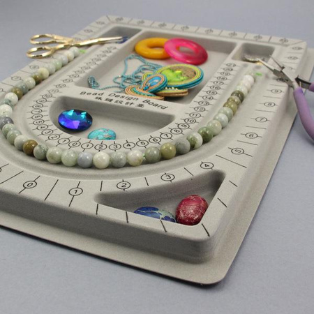 Taca / tablica do projektowania biżuterii szara 33x24cm