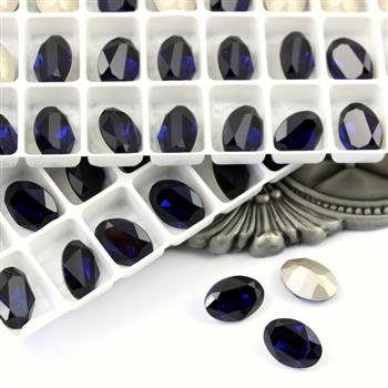 Preciosa Oval Maxima Dark Indigo 14x10mm [2szt]