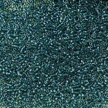 Miyuki Delica 11/0 Sparkling Lined Dark Teal Chartreuse [5g]