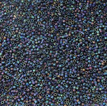 Miyuki Delica 11/0 Matte Black AB [5g]