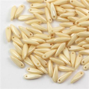 Dagger Chalk White Champagne Luster 3x10mm [20szt]