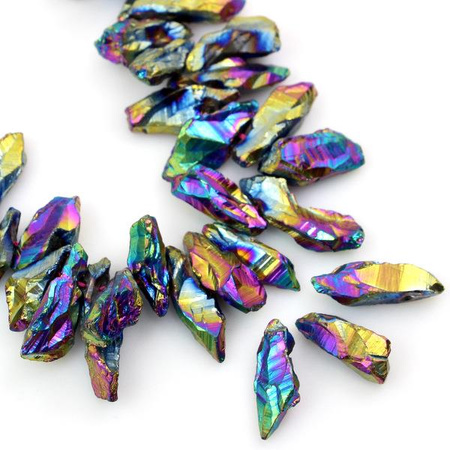 Kwarc tytanowany sopel tęczowy 20-30mm