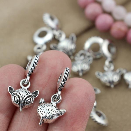 Zawieszka metalowa z podwieszką lisek 25mm