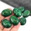 Kaboszon jaspis lazurowe wybrzeże owal zielony 30x22mm